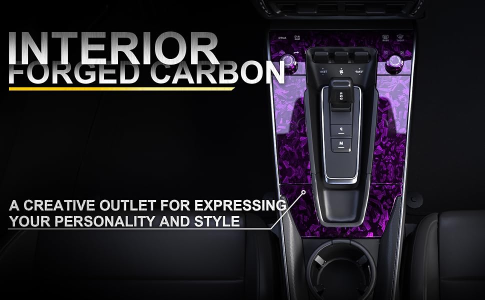 Lypumso Gloss Purple Forged Carbon Fiber Vinyl Wrap with 4PCS Tool Kits 1ft x 5ft - detail image 2