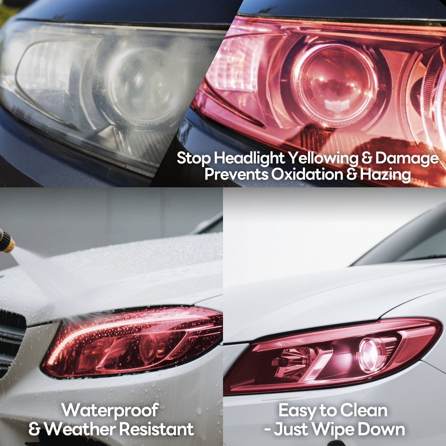 Lypumso® 16 x 60 In Red Headlight Taillight Car Tint Vinyl Film