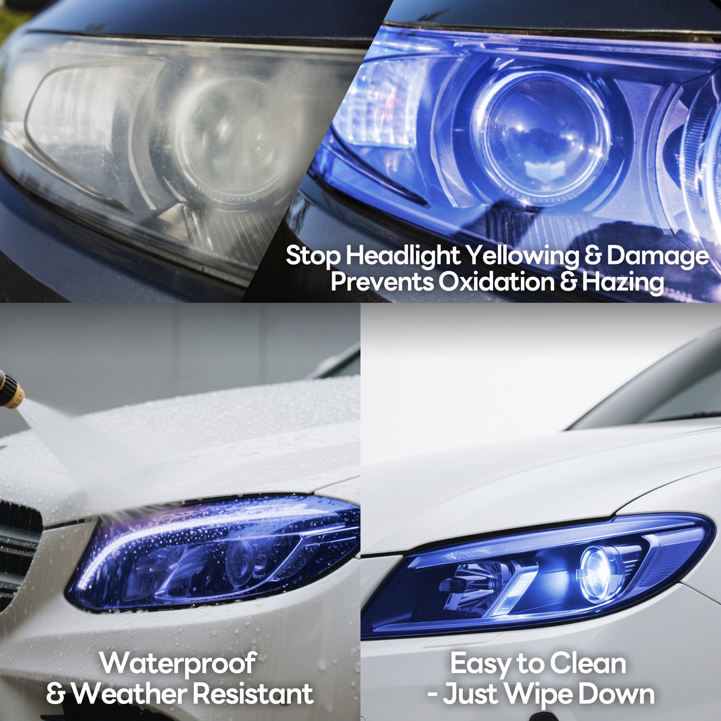 Lypumso® 16 x 60 In Blue Headlight Taillight Car Tint Vinyl Film