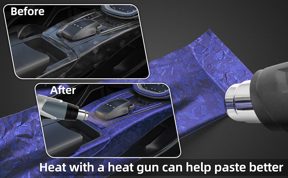 Lypumso Matte Blue Forged Carbon Fiber Vinyl Wrap Roll - detail image 4