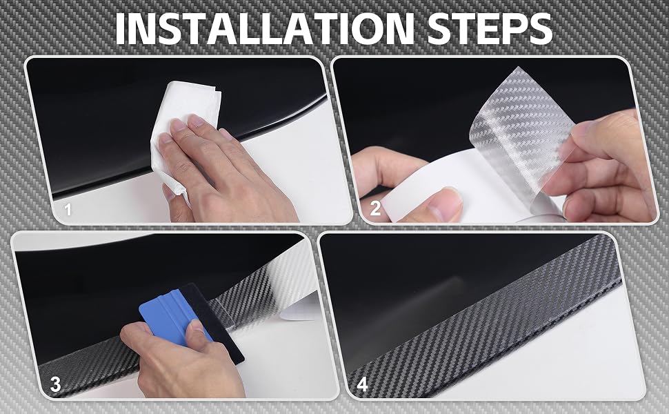 Lypumso 3D Clear Carbon Fiber Vinyl Tape with Tools Kits - detail image 6