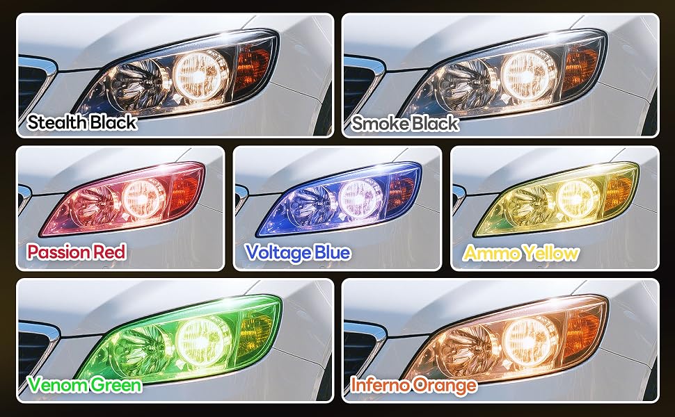 Lypumso 16 x 60 In Red Headlight Taillight Car Tint Vinyl Film - detail image 2