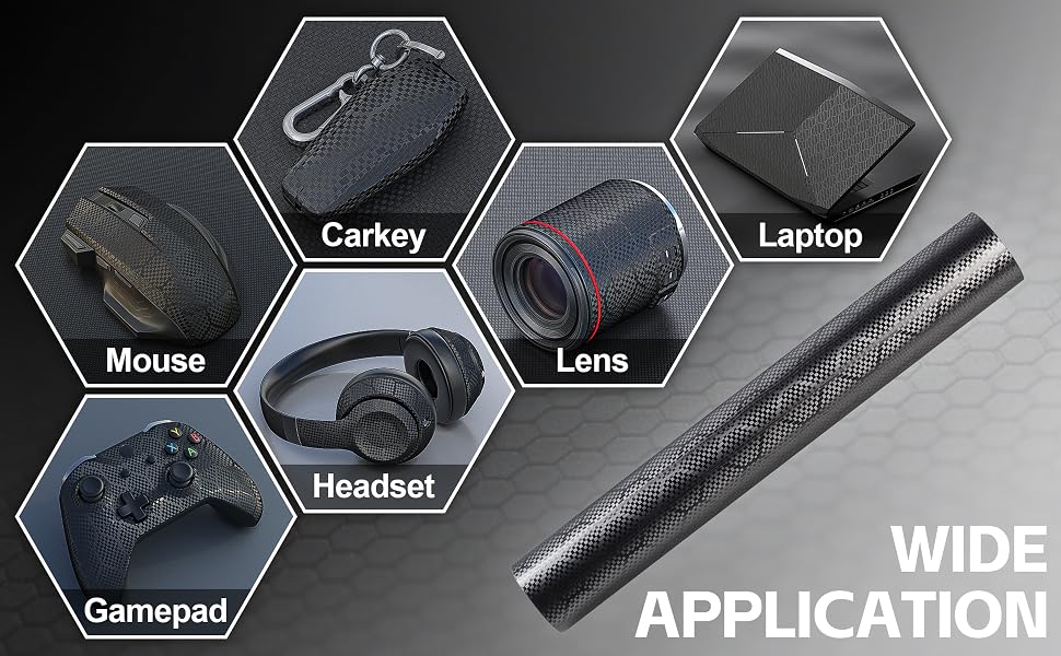 Lypumso Honeycomb Carbon Fiber Vinyl Wrap (Matte Black) - detail image 5