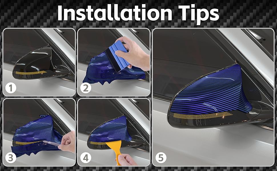 LYPUMSO 2D Carbon Fiber Wrap + Rainbow Laser Look in Glossy Blue - detail image 4