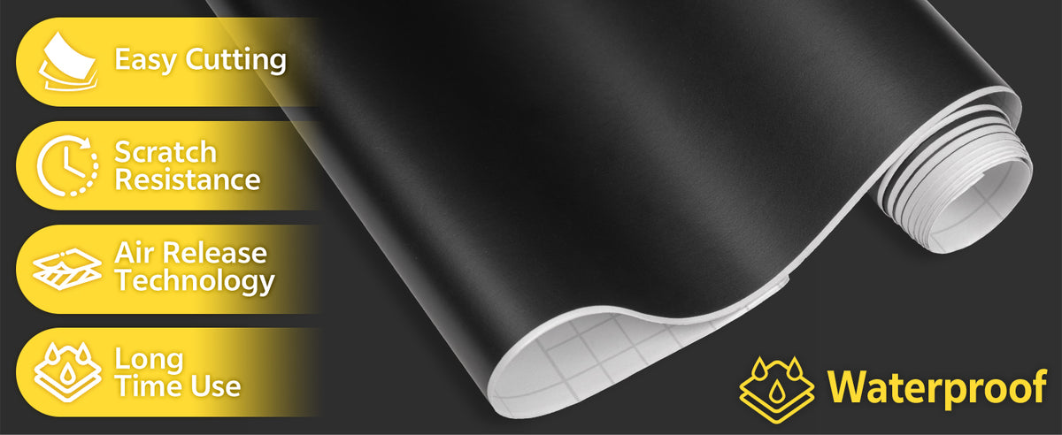 Lypumso Matte Black Vinyl Wrap Roll - detail image 2
