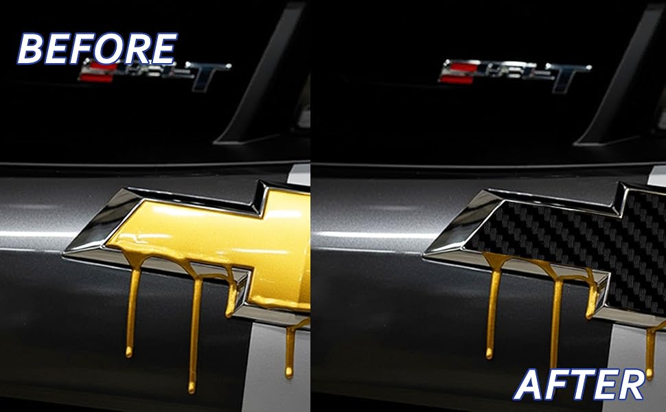 Lypumso 6PCS Auto Emblem Vinyl Wrap Kit (Black Carbon Fiber) - detail image 2