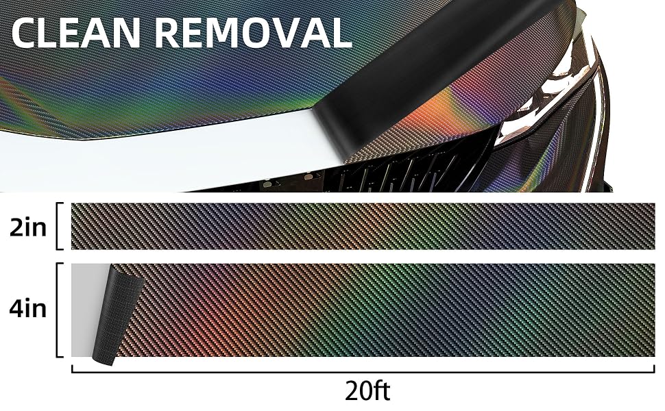 Lypumso 2D Black Carbon Fiber Vinyl Wrap with Free Tool Kit - detail image 5