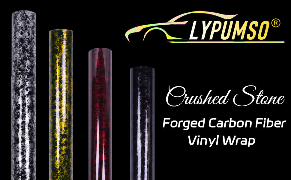 Lypumso Crush Stone Red Forged Carbon Fiber Vinyl Wrap - detail image 1