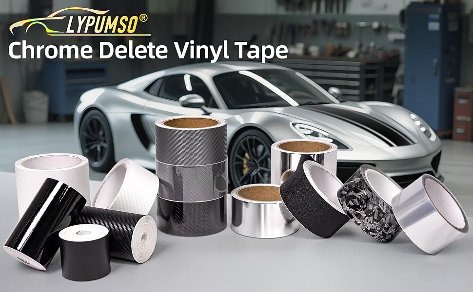 Lypumso 3D Grey Carbon Fiber Vinyl Tape with Tools Kits - detail image 1